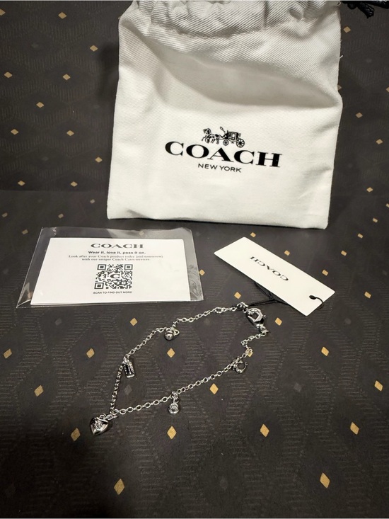 Coach Jewelry - Coach Silver-Tone Charm bracelet with Dust Bag